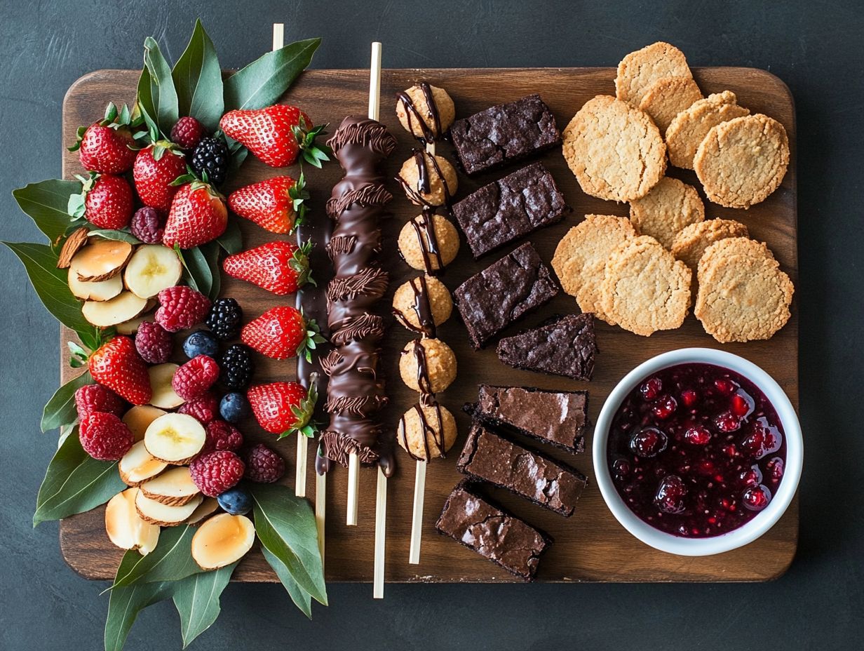 Decorative Elements for Gluten-Free Dessert Platter