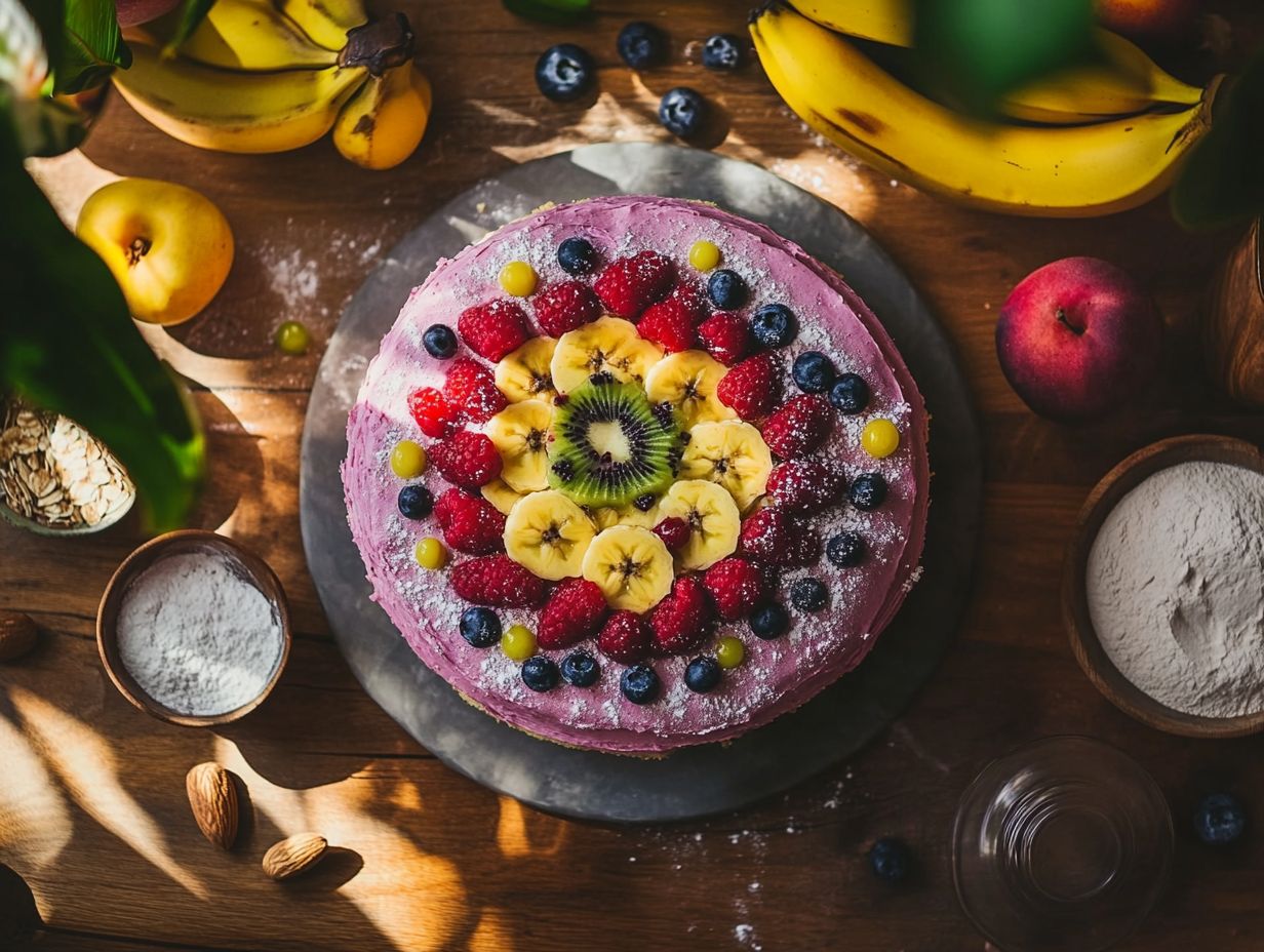 Delicious and rich vegan chocolate cake topped with creamy avocado frosting, perfect for any occasion.