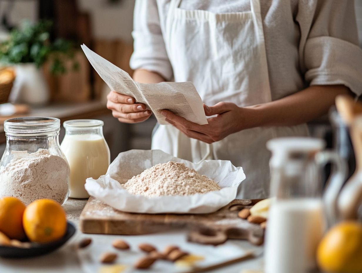 Illustration of frequently asked questions about allergy-friendly desserts