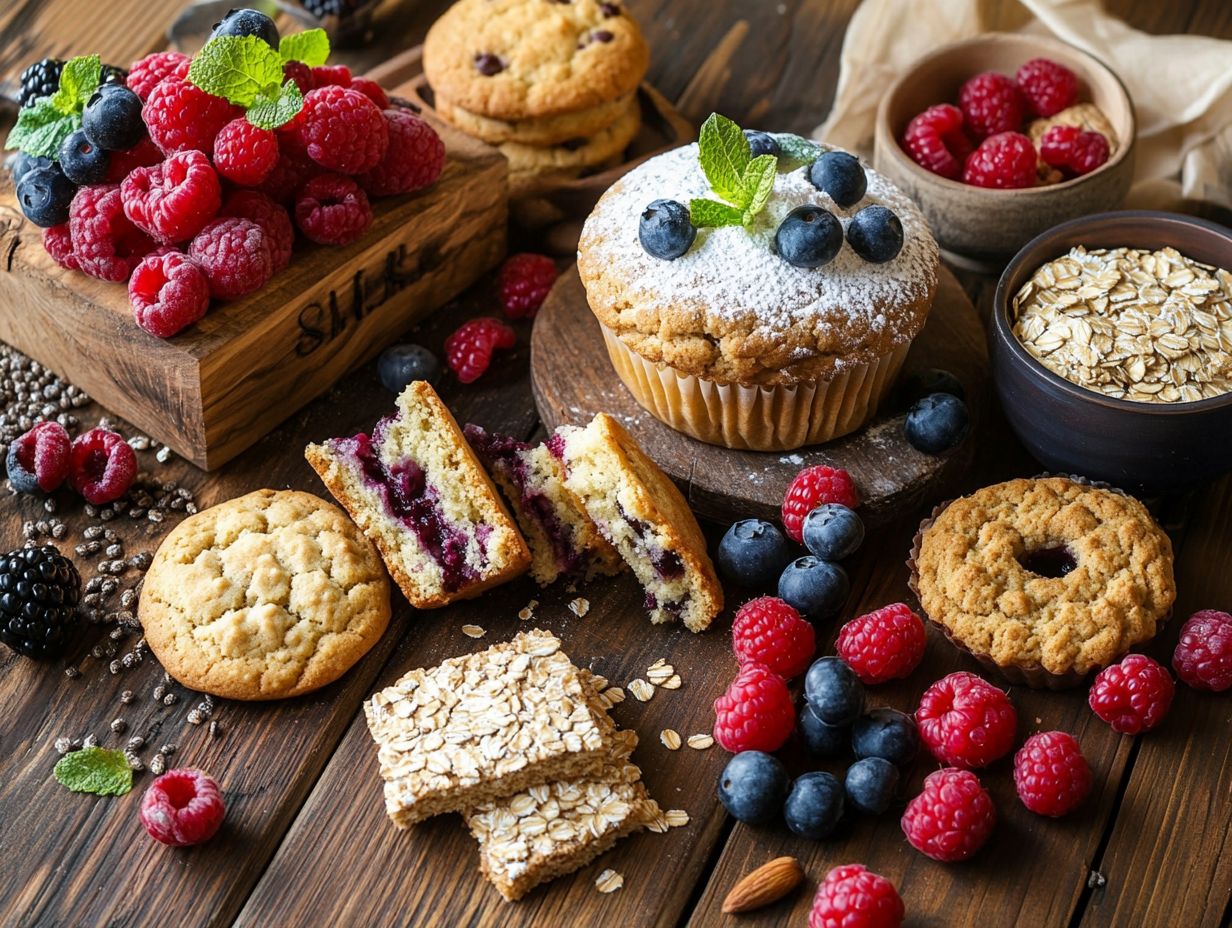 Image showing key takeaways for using whole grains in desserts.