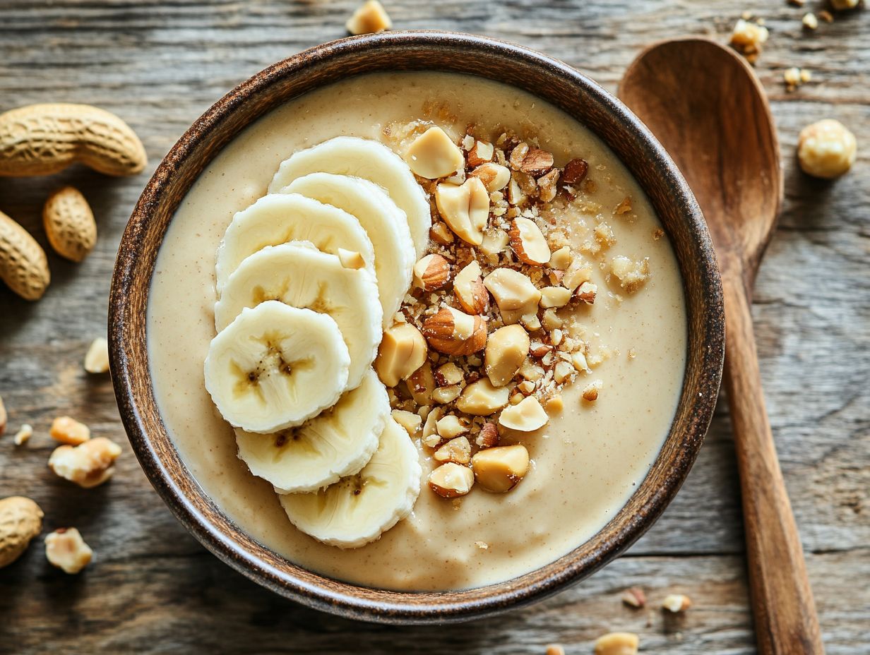 Delicious Vegan Peanut Butter Pudding served in a cup