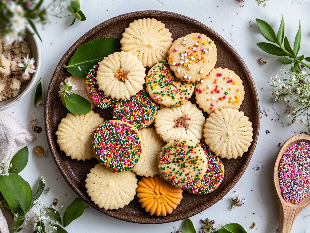 An assortment of delicious plant-based cookies