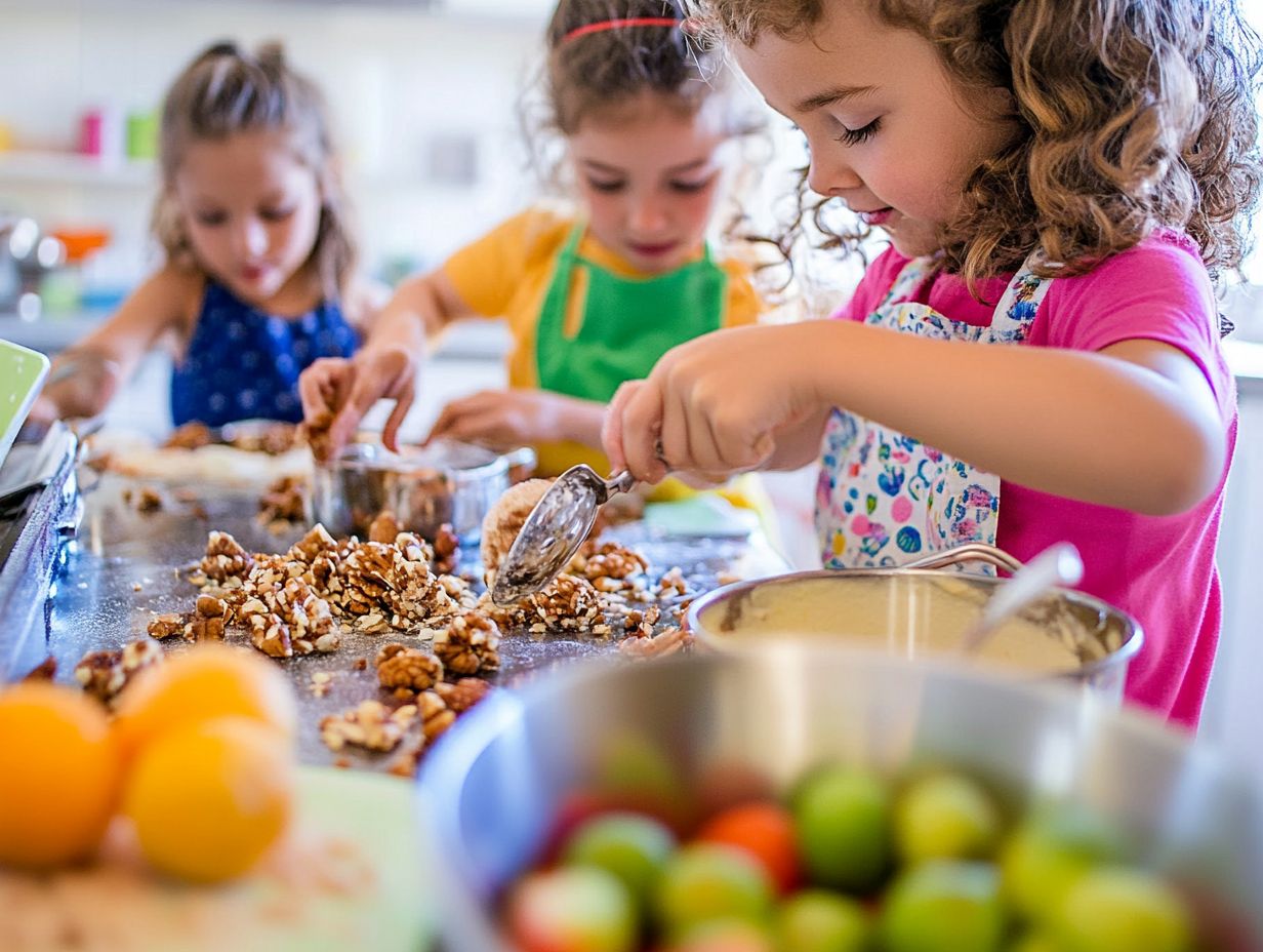 Illustration depicting frequently asked questions about kid-friendly raw desserts