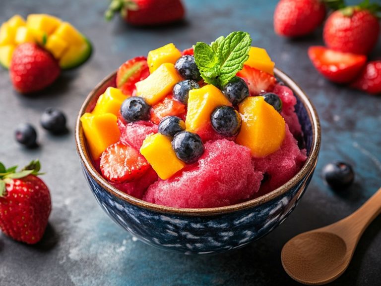 How to Make Raw Fruit Sorbet