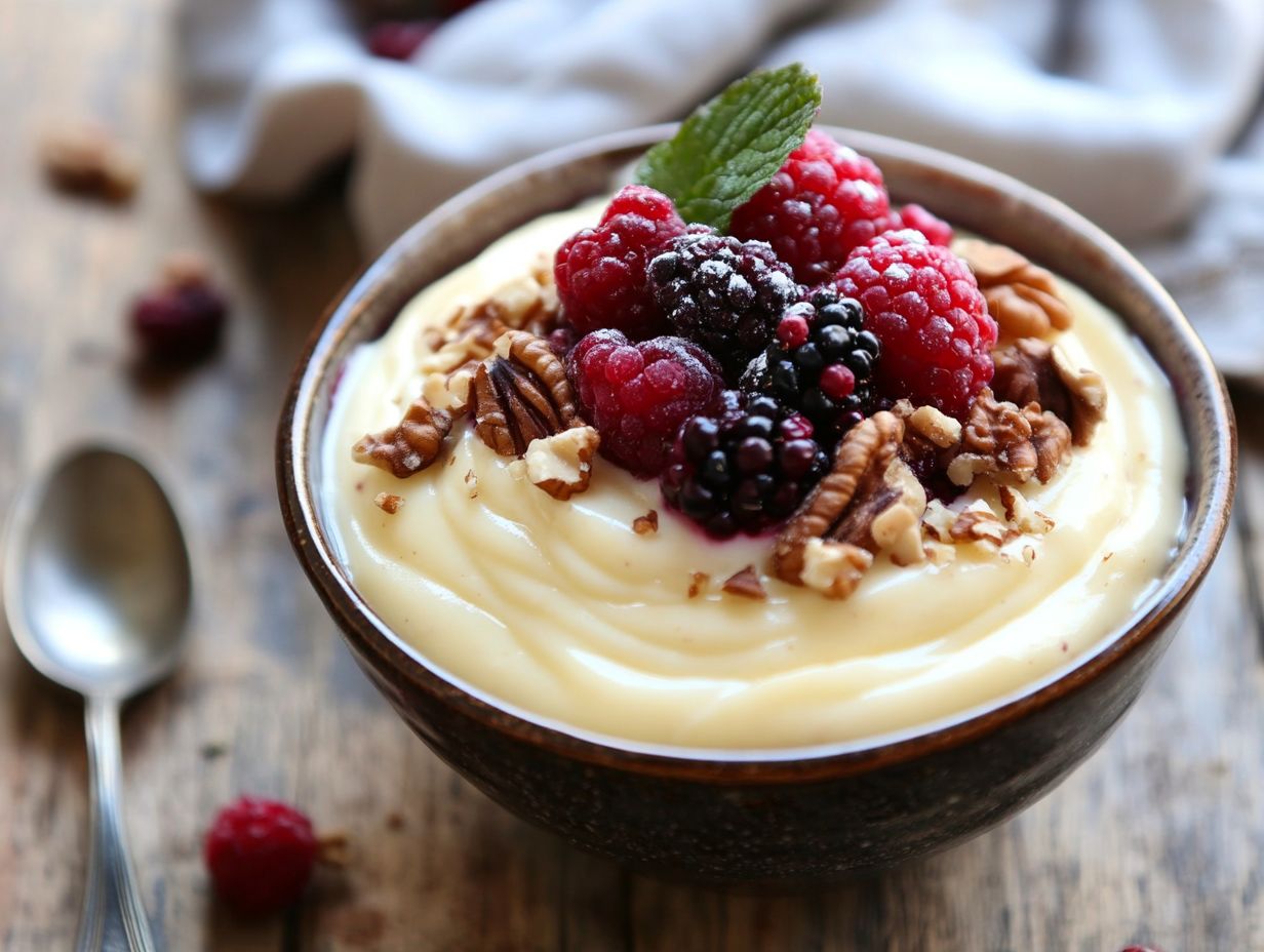 Delicious Berry Quinoa Pudding served in a bowl