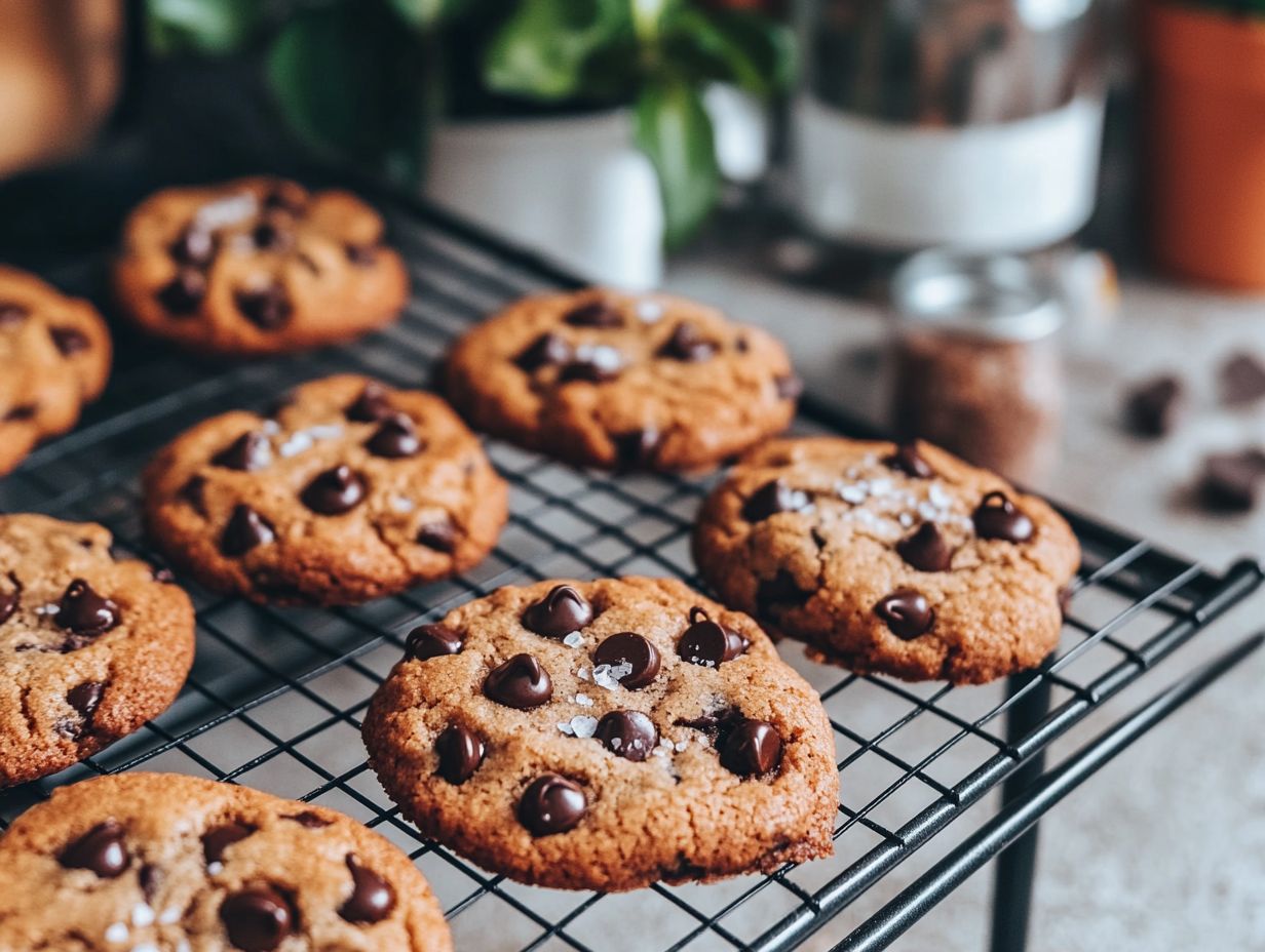 Colorful ingredients for plant-based cookies