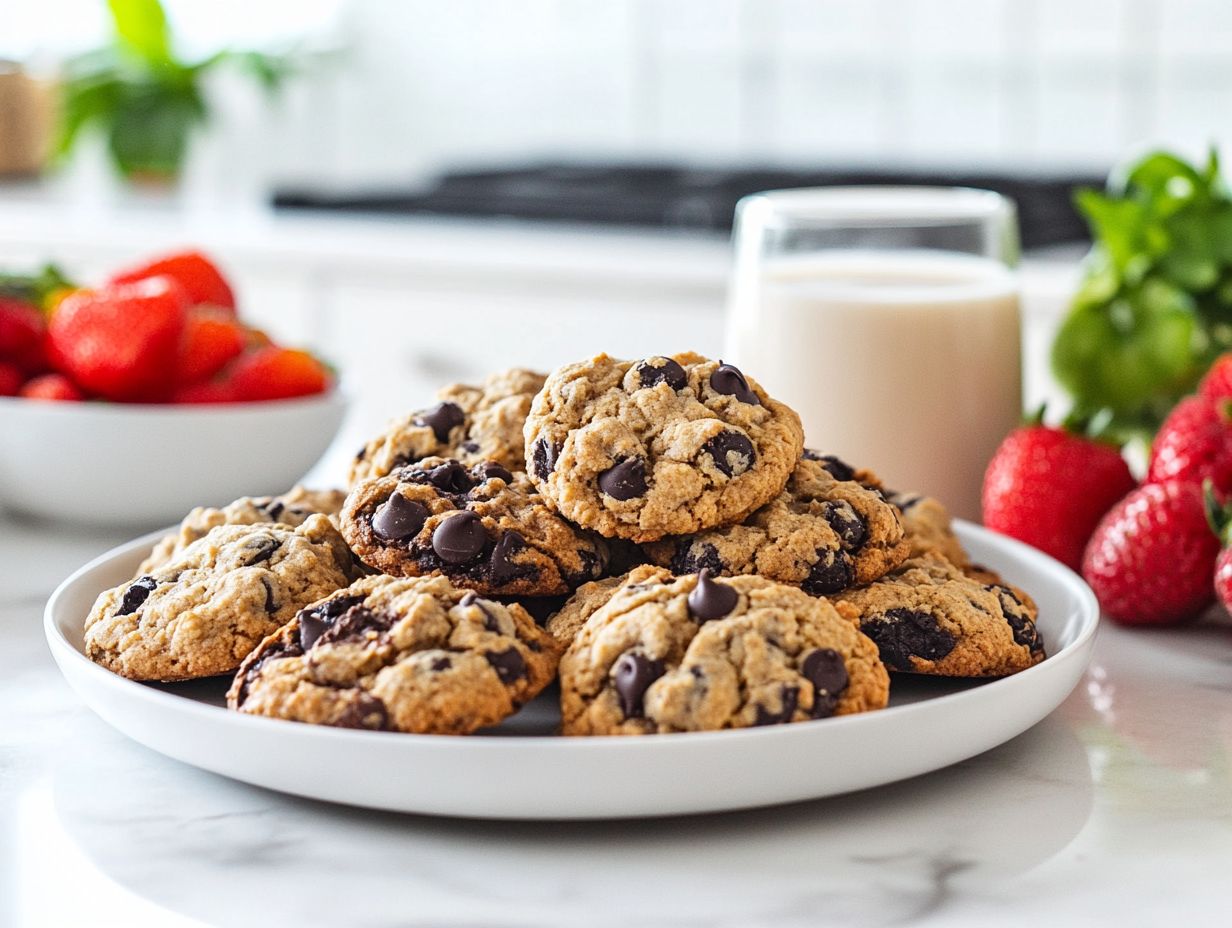 Delicious plant-based cookie dough being chilled