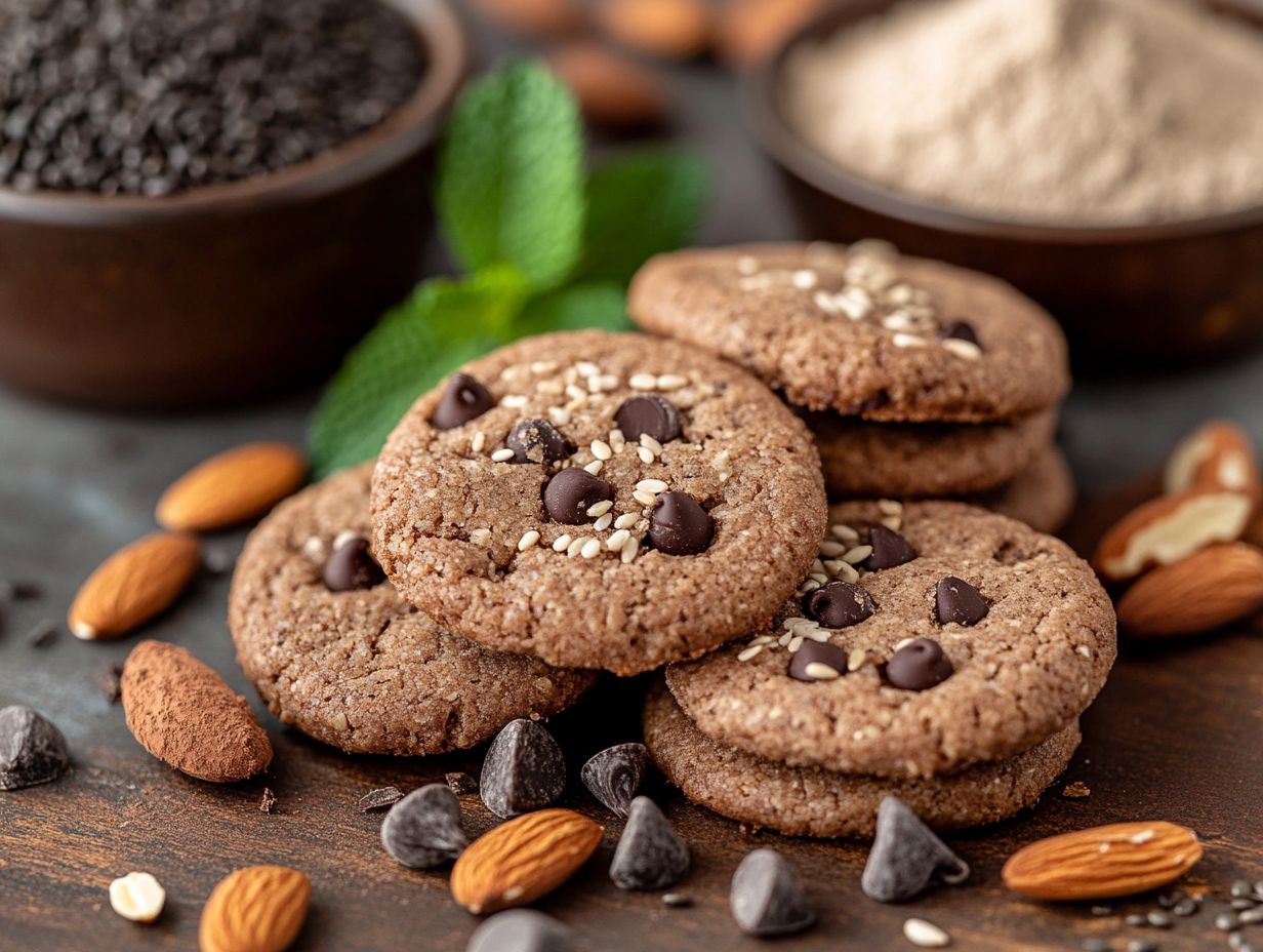 Assorted plant-based cookies