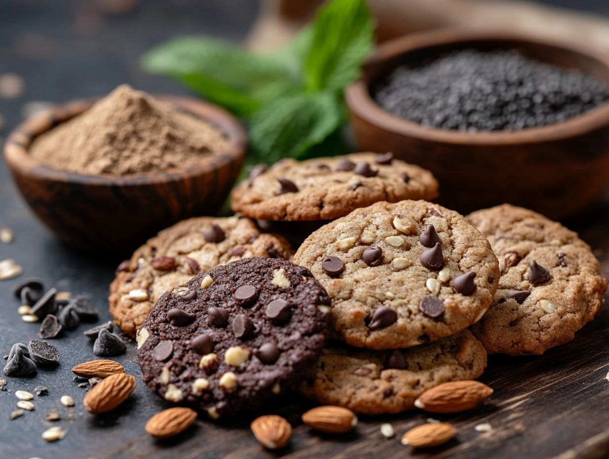 High-protein plant-based cookies supporting weight loss