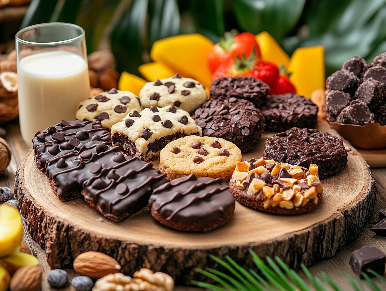 Healthy plant-based cookies made with nutritious ingredients.