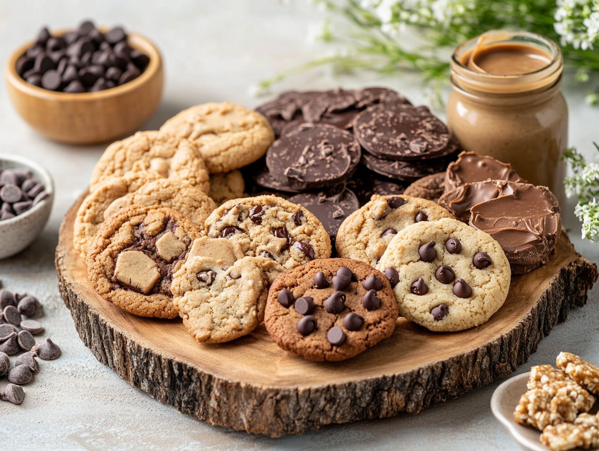 Colorful nut-free plant-based cookies on a plate