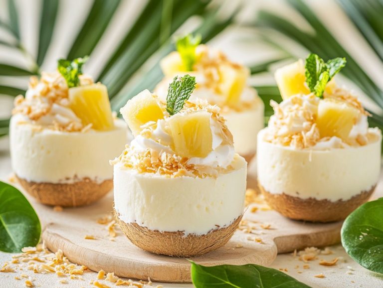 Refreshing Coconut and Pineapple Desserts