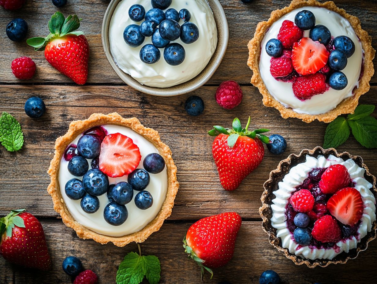 A variety of popular summer berries used in refreshing desserts.