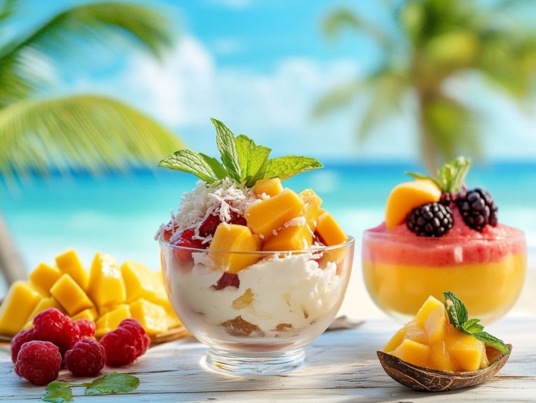 Refreshing Tropical Desserts for Hot Days