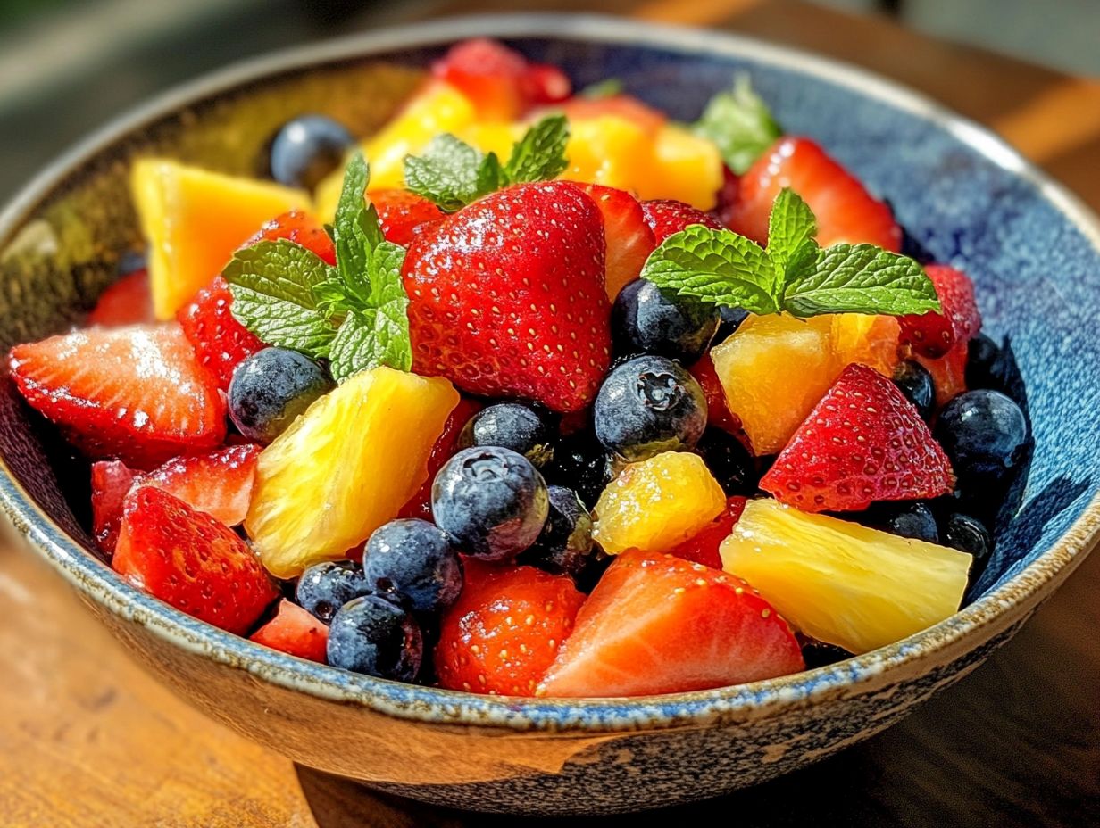 What Are Some Tips for Storing a Seasonal Fruit Salad?