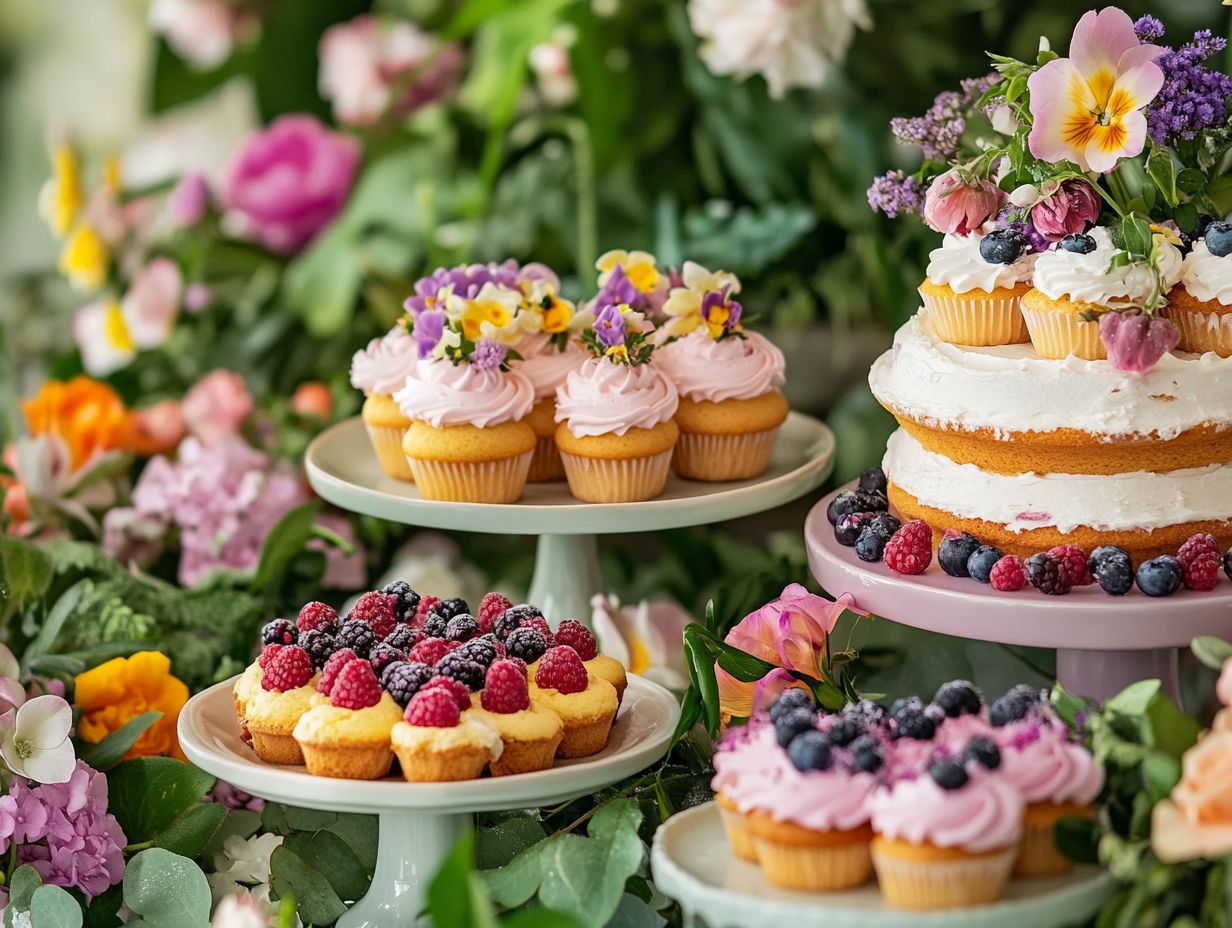 A beautifully decorated lemon lavender cake perfect for spring celebrations