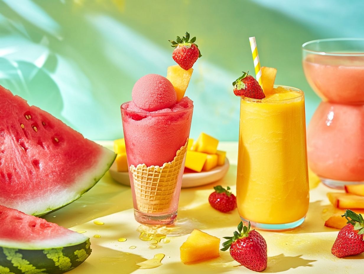 5. Fresh Fruit Sorbet