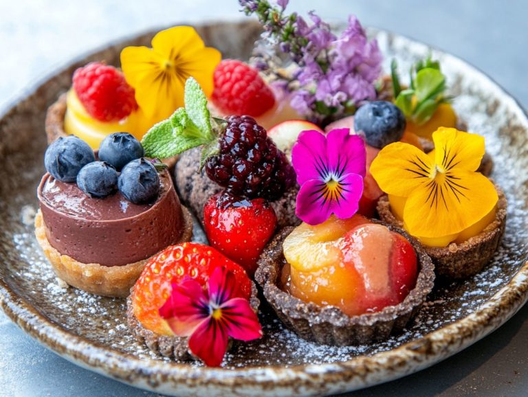 The Art of Plating Raw Desserts