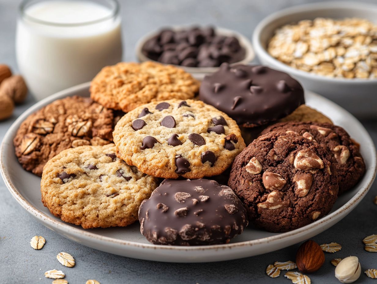 Infographic showing the benefits of choosing plant-based cookies