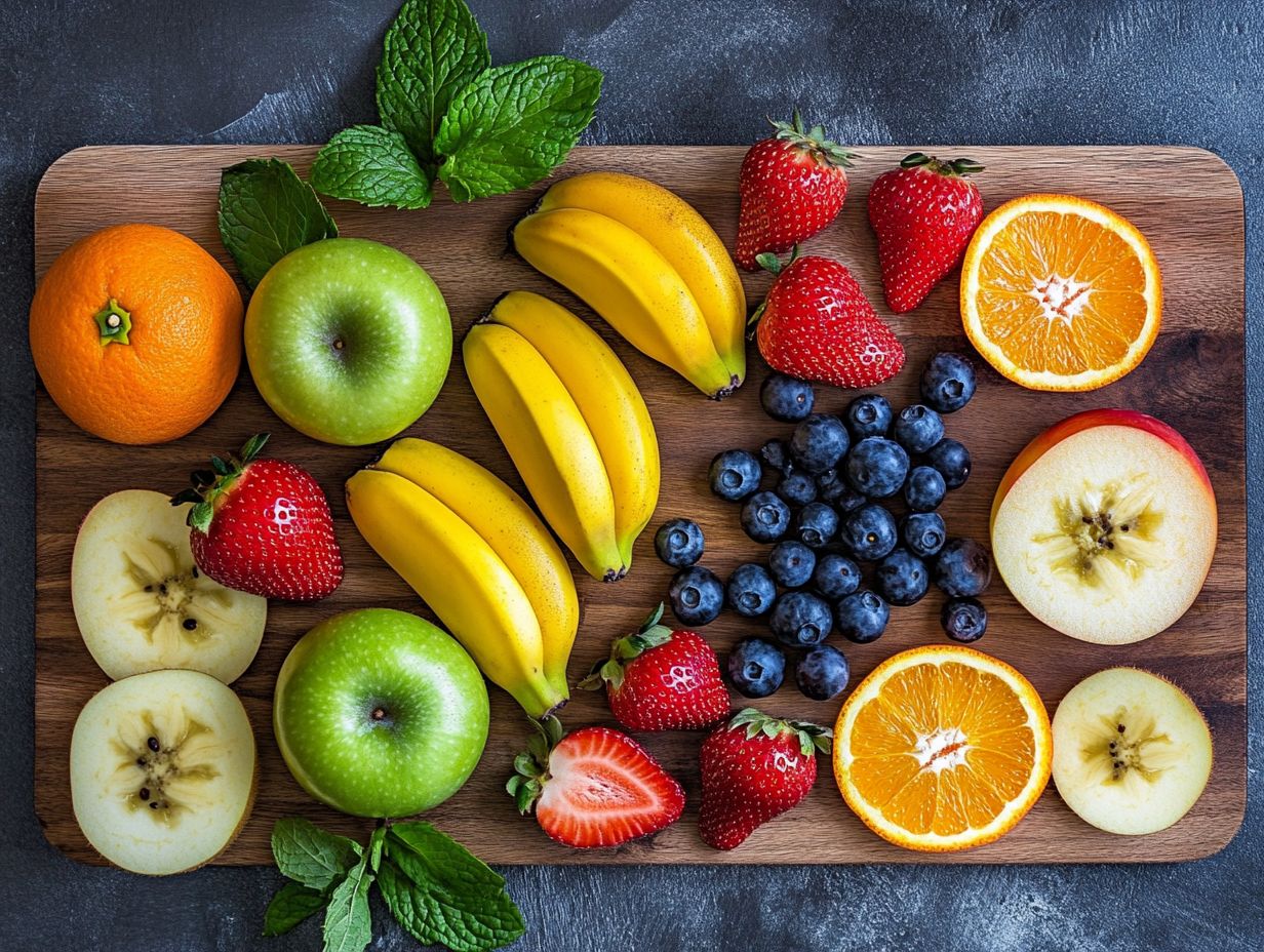 A collection of fruits in a bowl.