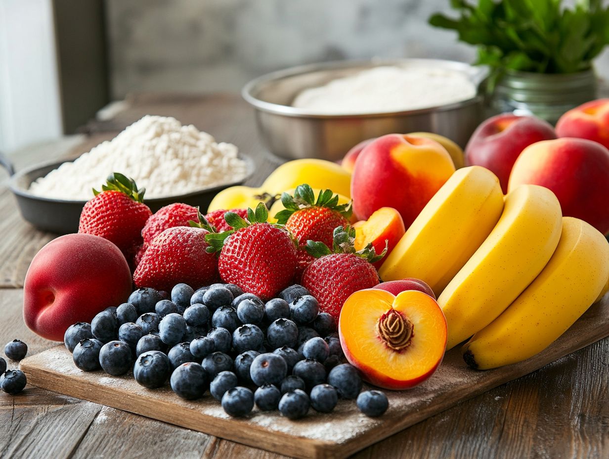 A guide on storing baked goods with fruits.