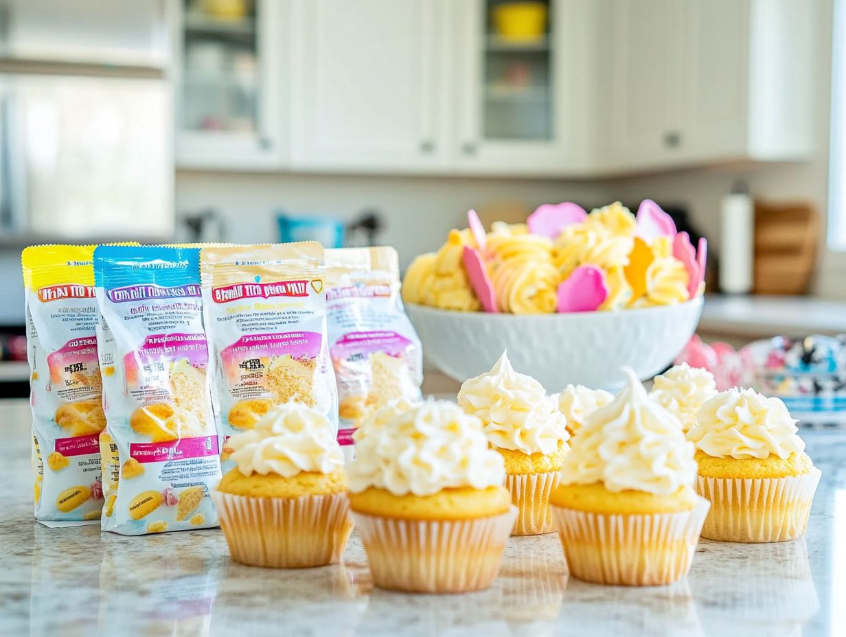 Top gluten-free cake mixes available on the market, including options for cupcakes.