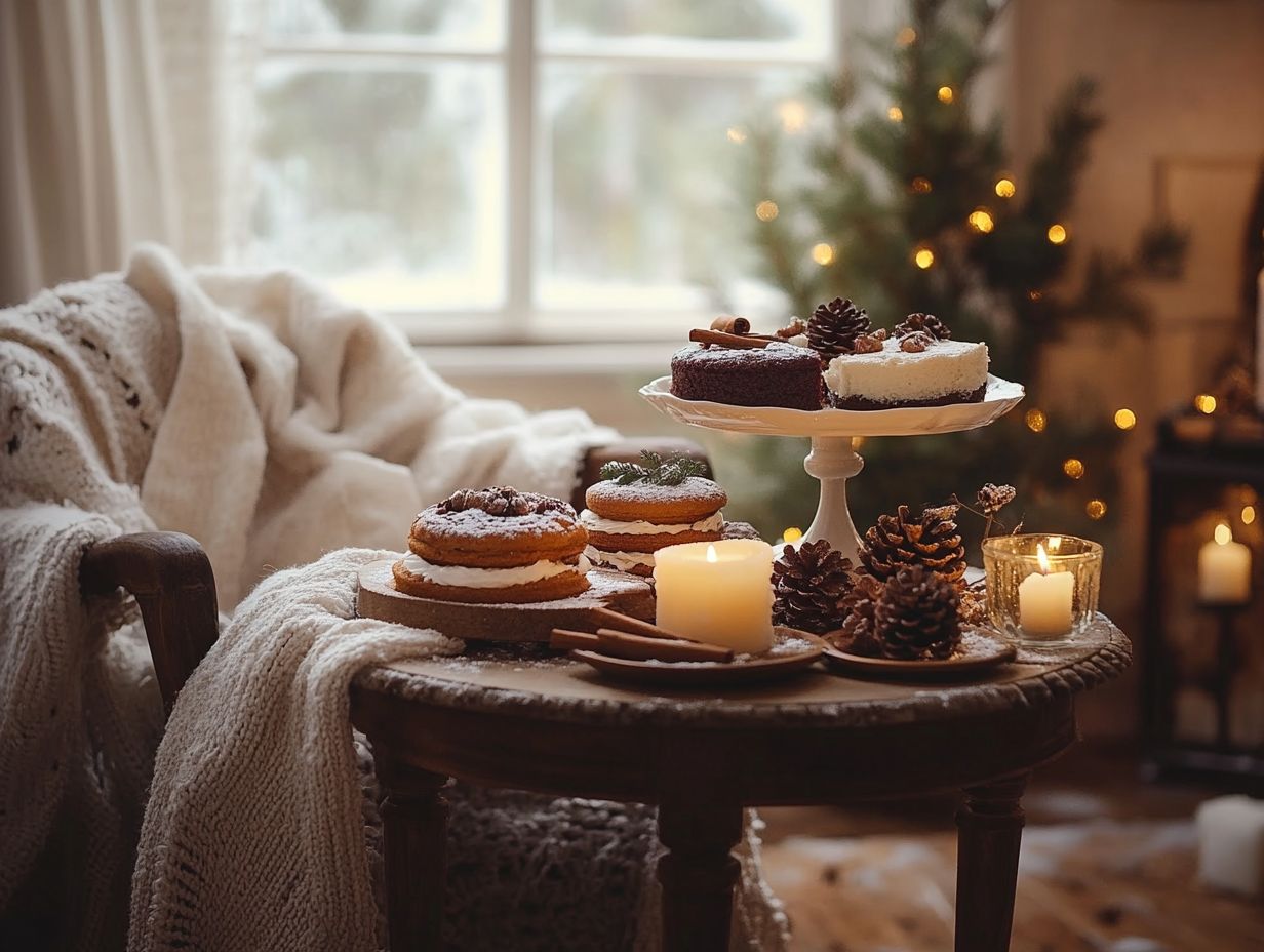 How Can One Make These Cakes More Festive for the Winter Season?