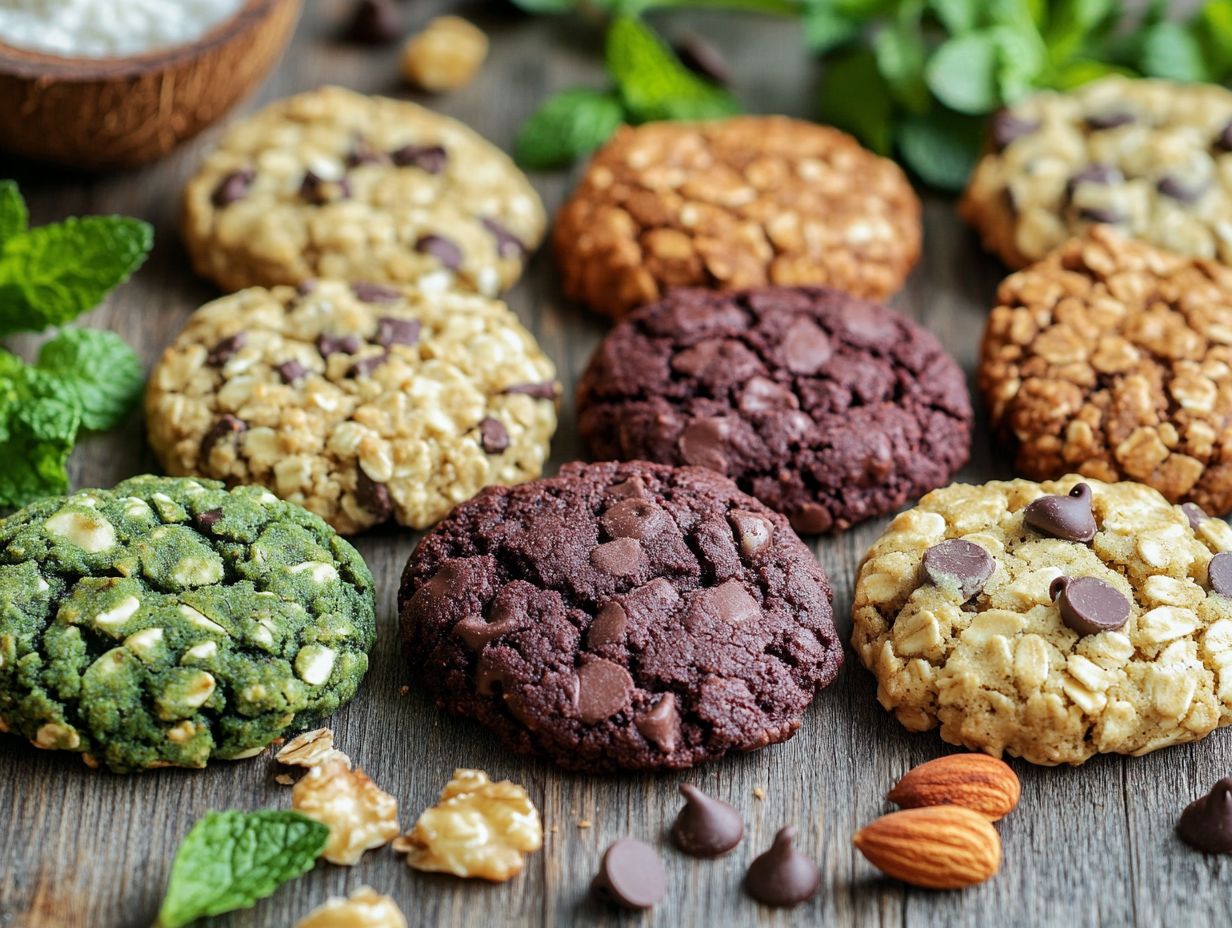 An assortment of traditional cookies displayed on a table