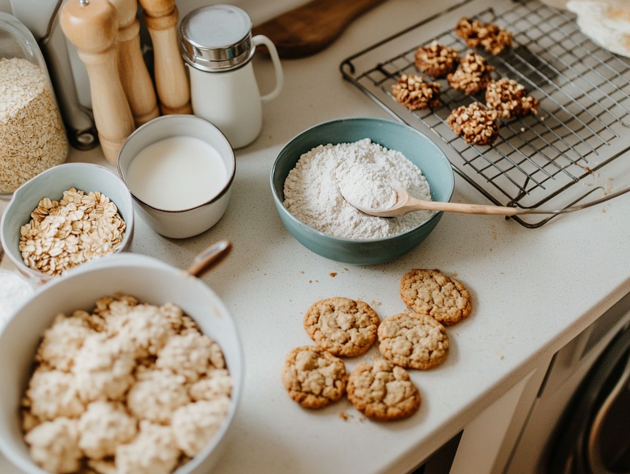 Accurate measuring of ingredients for vegan cookies