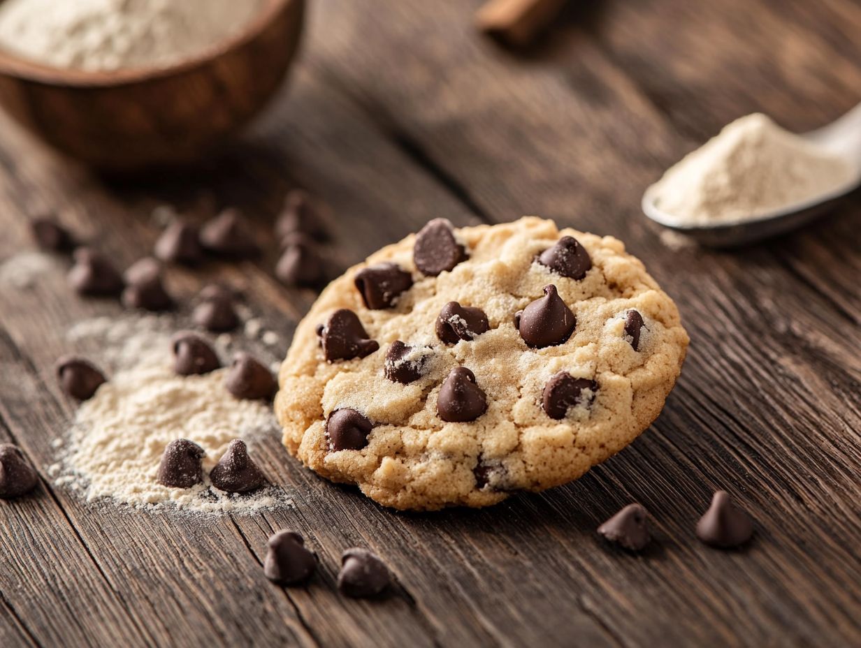 Delicious gluten-free cookies on a cooling rack