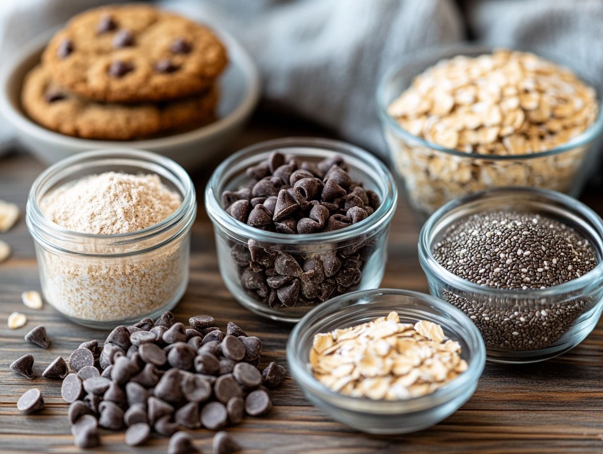 Image illustrating the basic steps for making plant-based cookies