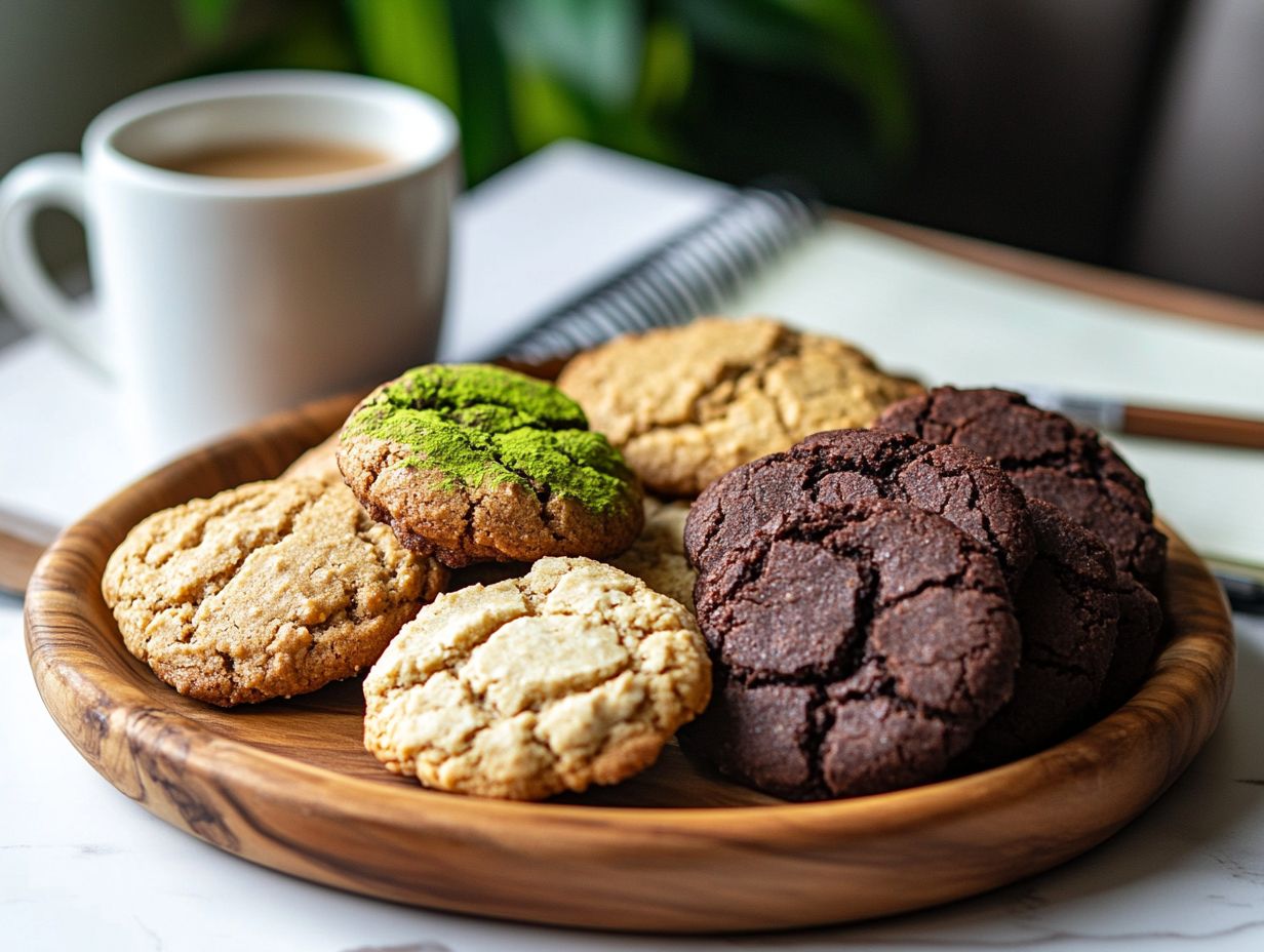 Delicious Almond Butter Cookies on a plate