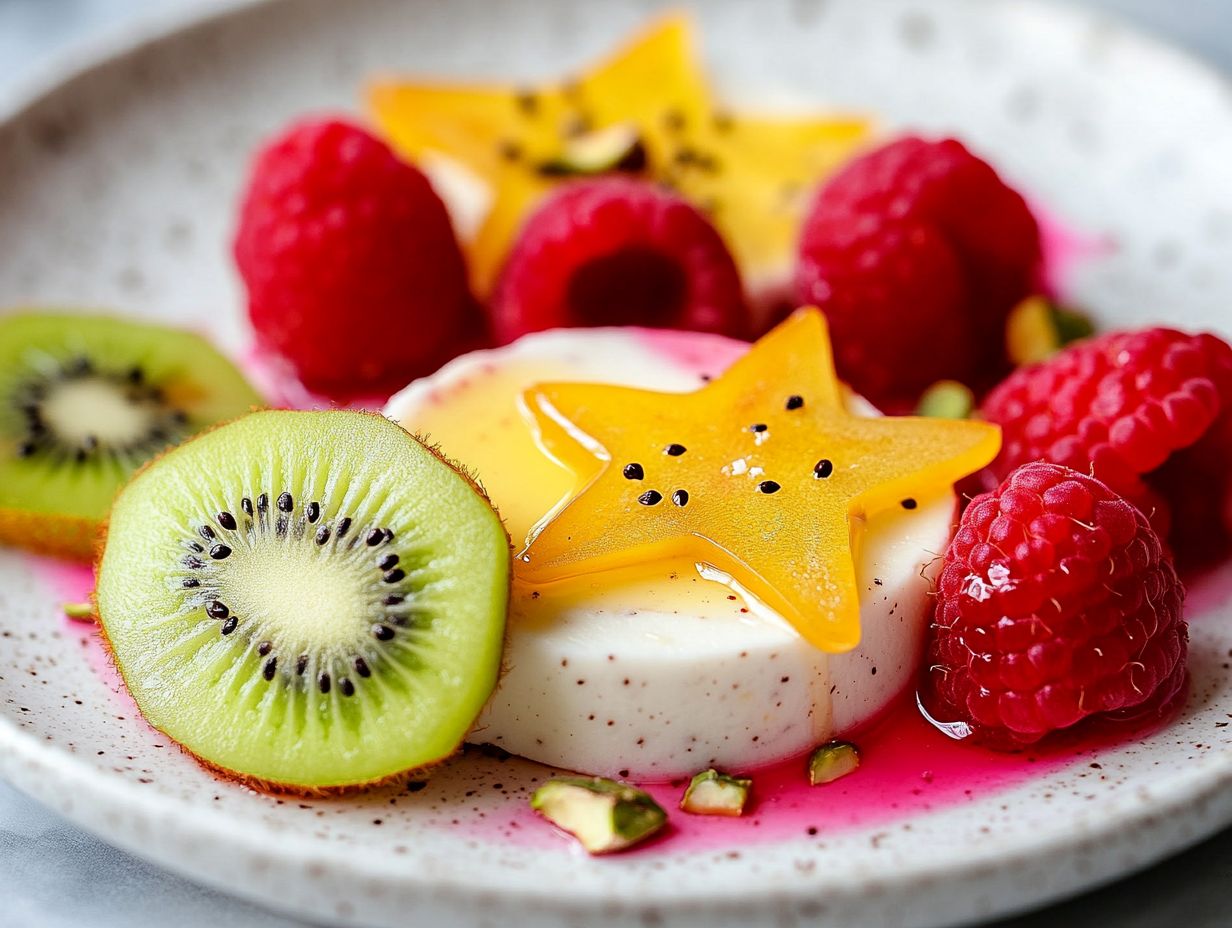 Delicious dessert featuring peach and rosemary combination