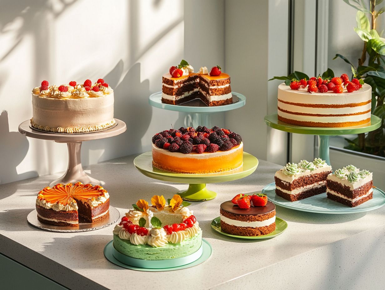 Image showing key takeaways for vegan cake storage