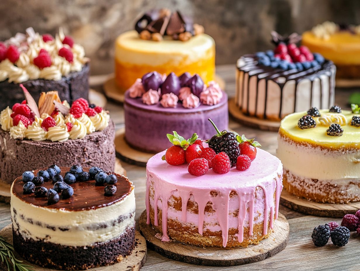 Image depicting frequently asked questions about vegan cakes