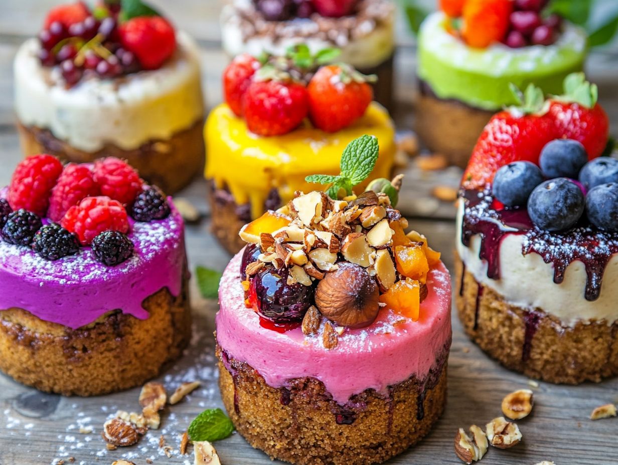An infographic showcasing key takeaways about low-calorie vegan cakes.