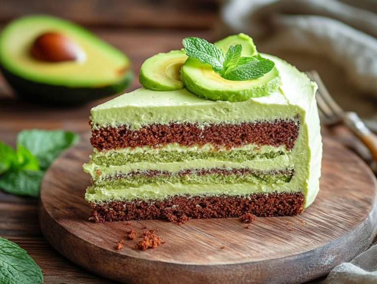 Vegan Cakes with Avocado: Creamy and Rich