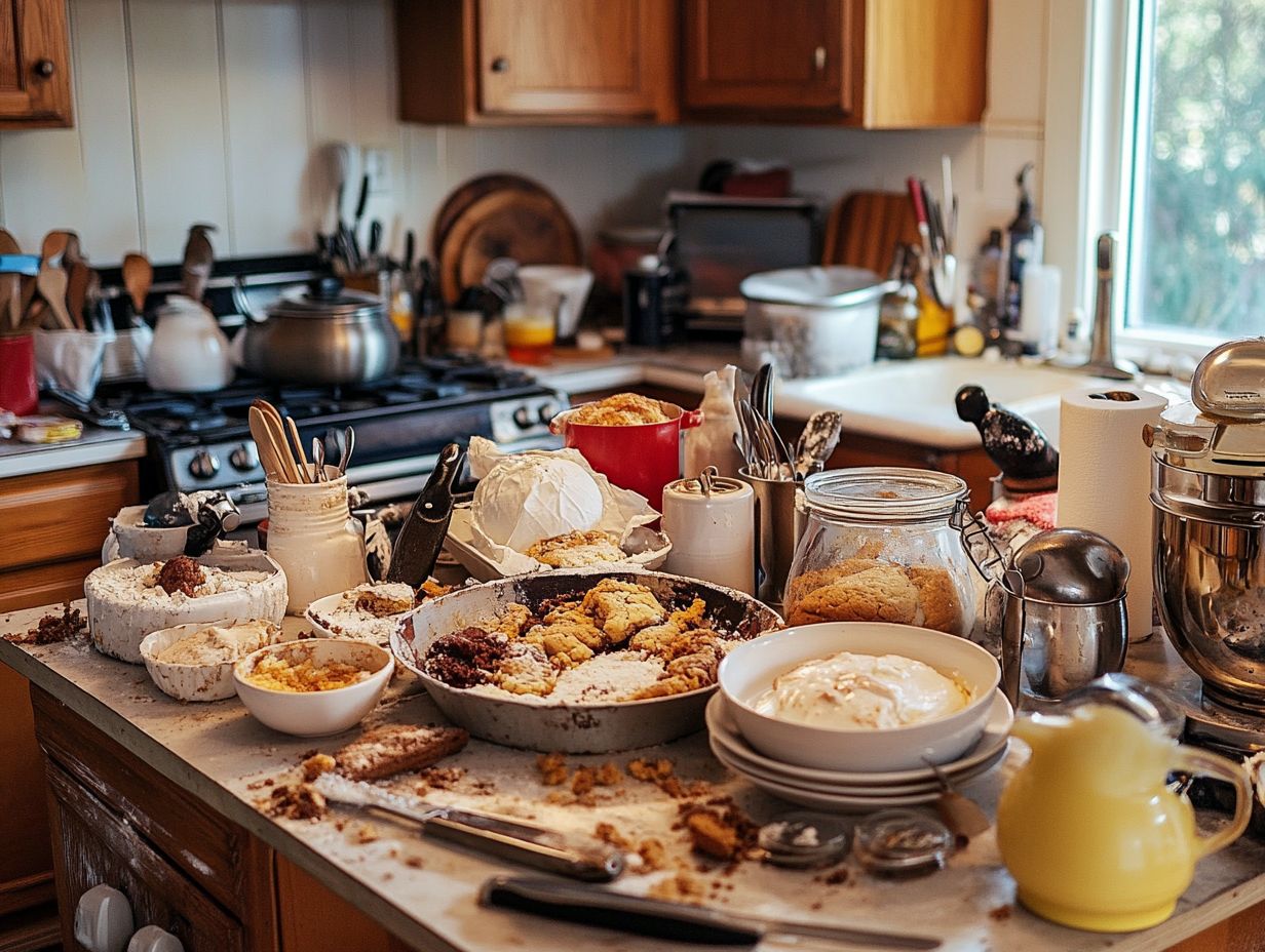 A baking scene illustrating the importance of temperature