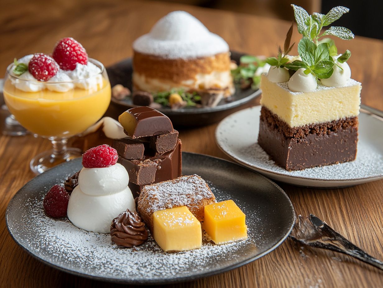 Delicious desserts highlighting the benefits of eggs in baking